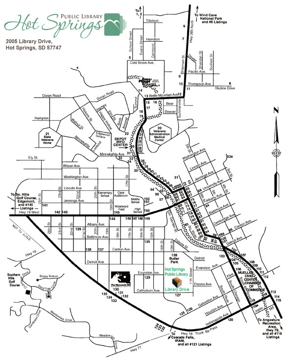 Map of Hot Springs